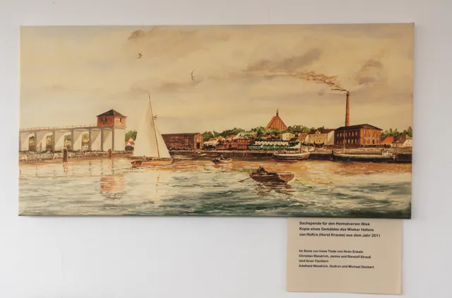Der Hafen als gemaltes Bild