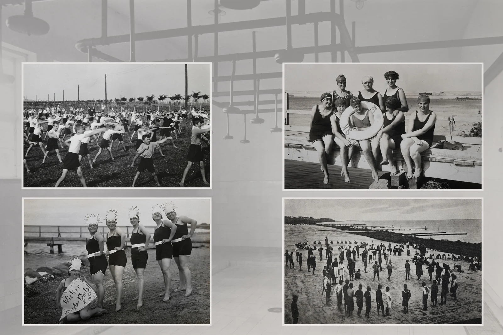 Collage: Bewegung und Zeit am Wasser