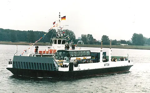 Die Fähre auf dem Bodden
