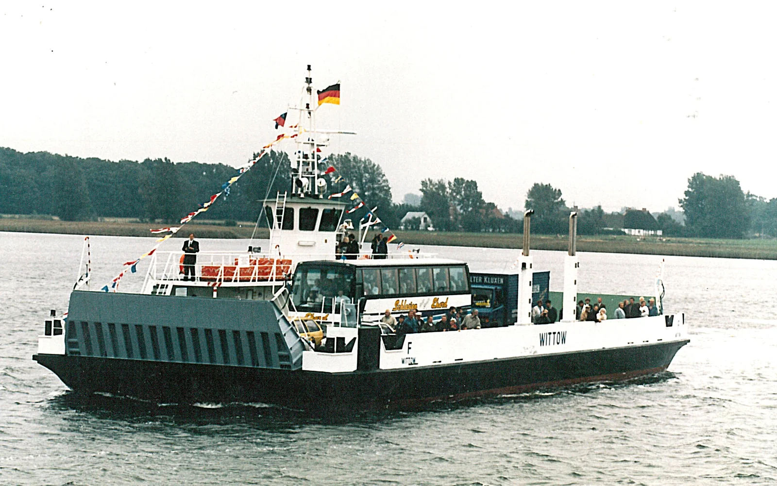 Die Fähre auf dem Bodden