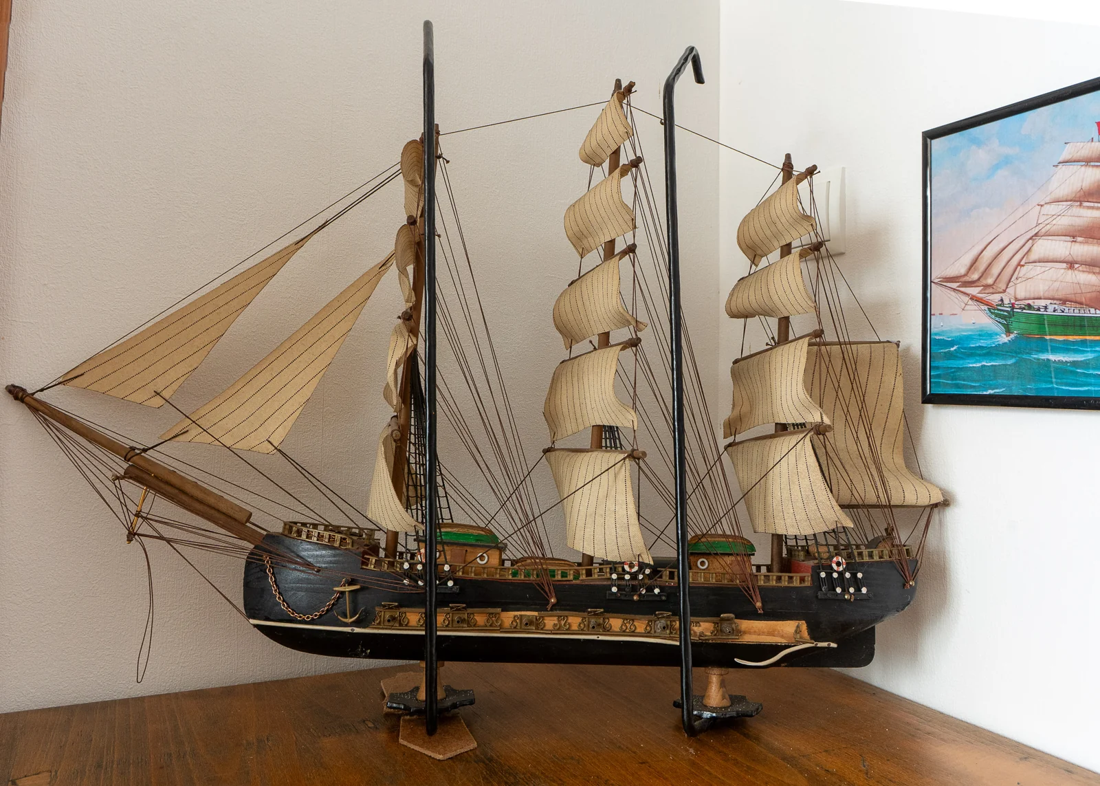 Ein Segelschiff als Modell