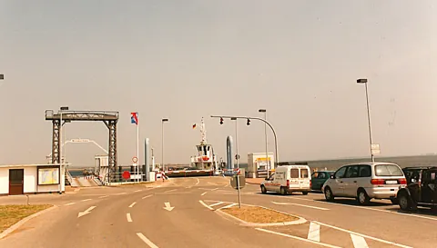 Die Zufahrt zum Fähranleger