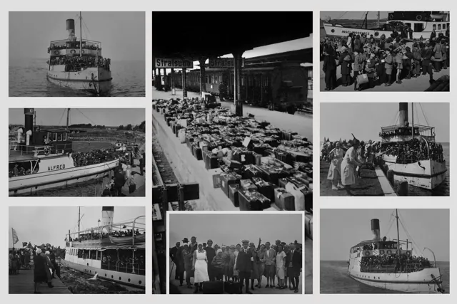 Collage: Unterwegs und angekommen