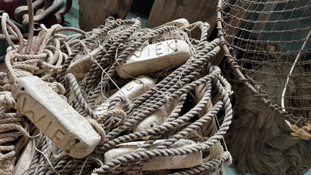 Leinen, Schwimmkörper und Netz