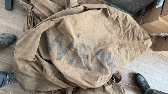 Ein beschrifteter Sack